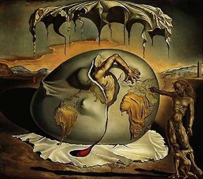 "Niño mirando el nacimiento de un nuevo hombre" de Salvador Dali